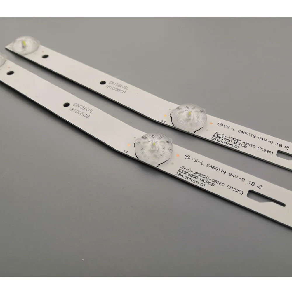 

Светодиодная лента blaklight, 6 ламп для AKAI JS-D-JP3220-061EC, E32F2000, MCPCB, AKTV3222, ST3151A05-8, V320BJ7-PE1, AKTV3212, AKTV3216, E32-0A35