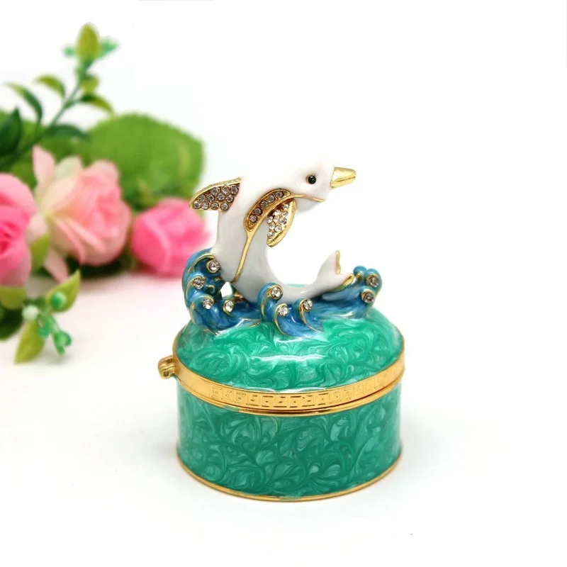 Dolphin Display Trinket Jewelry Box