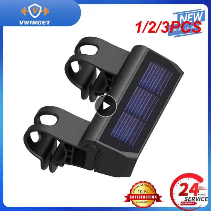 

1/2/3PCS PCycling Light Solar Energy Charging IPX6 Waterproof Intelligent Switch MTB Road Bike Headlight Cycling
