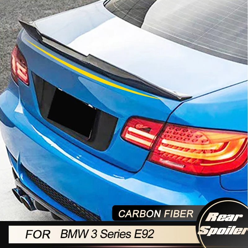 

Car Rear Trunk Spoiler Wing Lip for BMW 3 Series E92 E93 M3 Coupe 2-Door 2006-2013 Rear Trunk Wing Boot Lid Spoiler Carbon Fiber