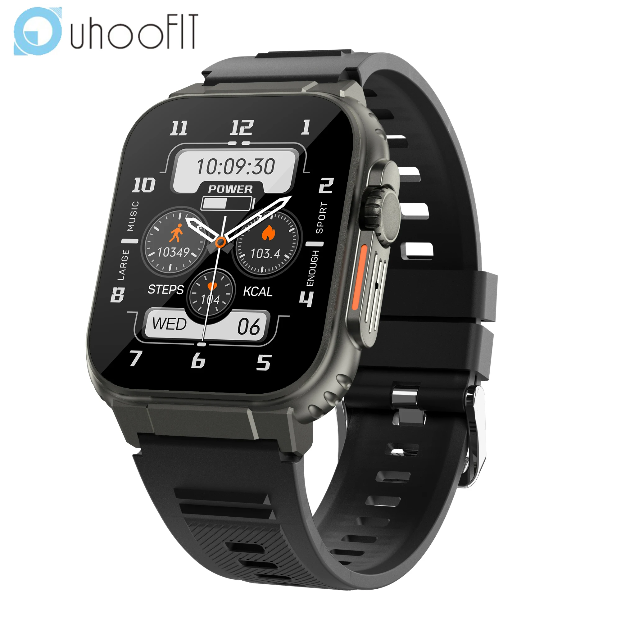 

Uhoofit 2023 NEW A70 Smart watch 1.96 inch BT Call SmartWatch for Men Women IP68 Waterproof Heart Rate Fitness Bracelet Sport