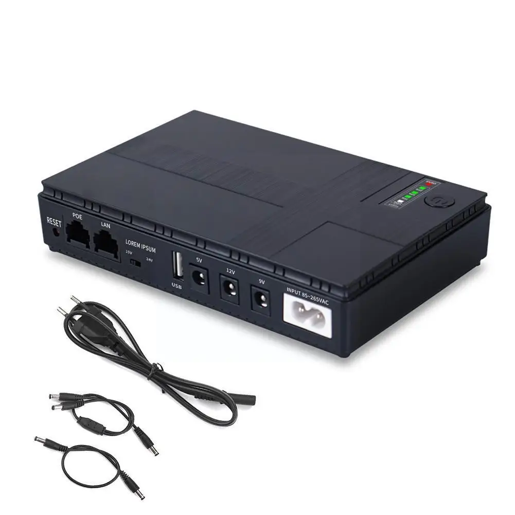 

10400 mAh Mini Portable UPS 5V/9V/12V Uninterruptible Power Supply For WiFi Router Large Capacity Backup Power Adapter USEU P8T3