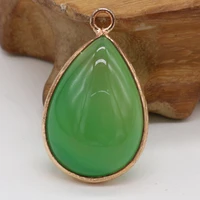 2pc17x29mm waterdrop pendant natural malaysian jade stone crafts diy jewelry necklace earring accessories gift making party deco