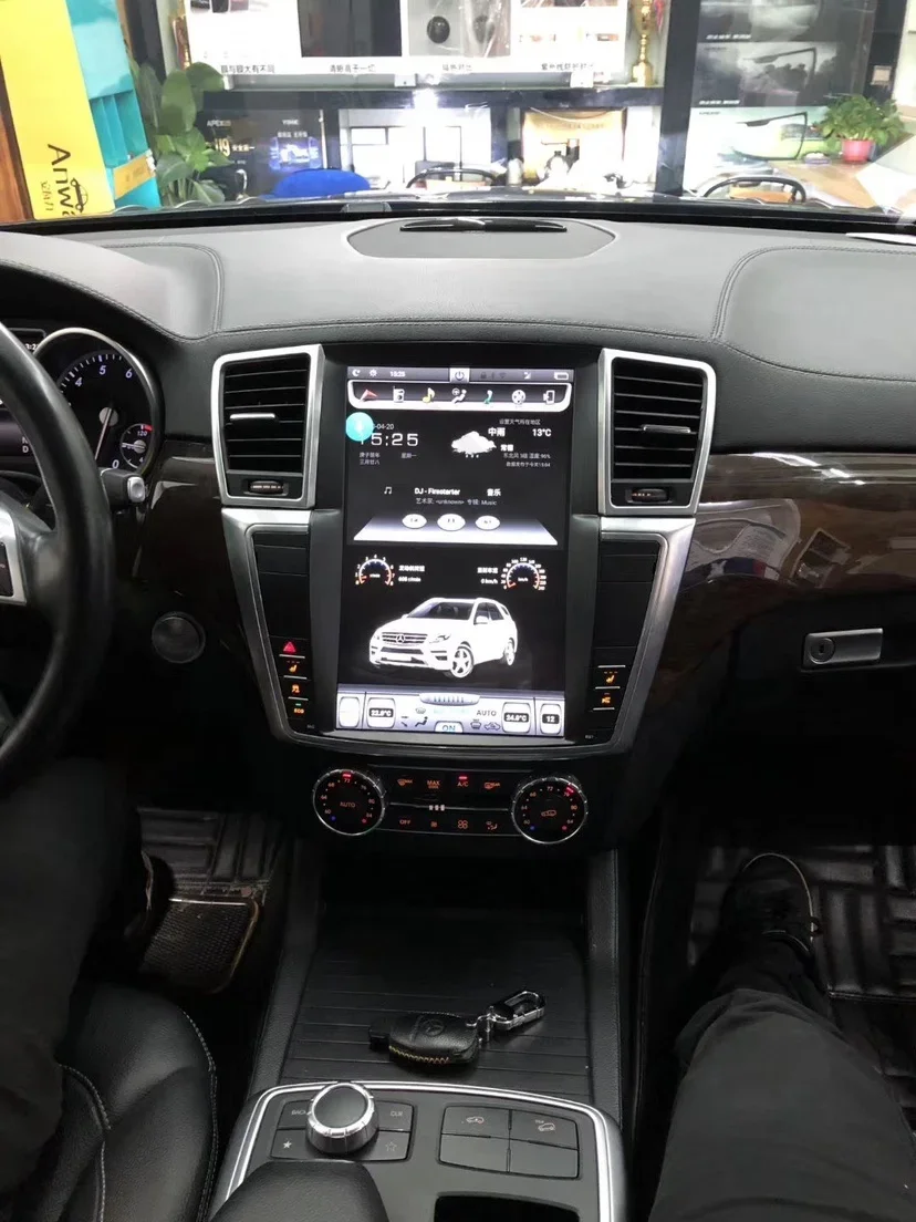 Автомобильный мультимедийный видеоплеер 12 1 &quotв стиле Tesla для Mercedes Benz GL ML W166 X166