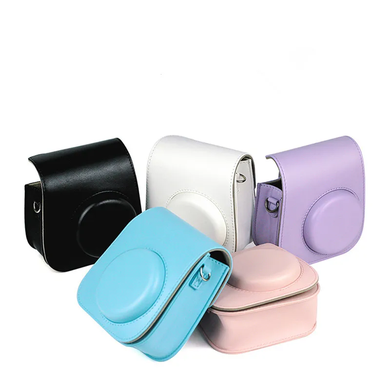

New CuteStyle For Fujifilm Instax Mini11 Film Bundle Case Quality PU Leather Protective Soft Carry Bag Cover with Shoulder Strap
