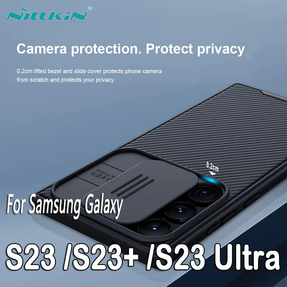 

Чехол для Samsung Galaxy S23 /S23 ультратонкий защитный чехол для камеры Nillkin Pro крышка для корпуса для Samsung S23 + Plus