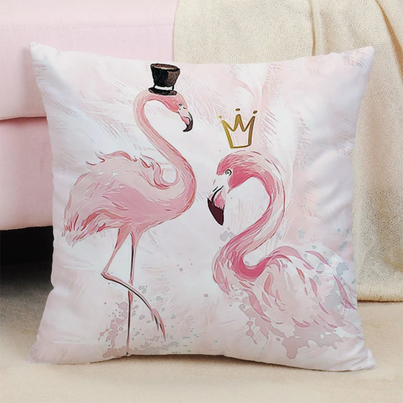 

Tropical Flamingo Pattern Print Sitting Cushion Double Sided Printing Pillow Hugs Chair Cushions for Decorative Sofa New Year