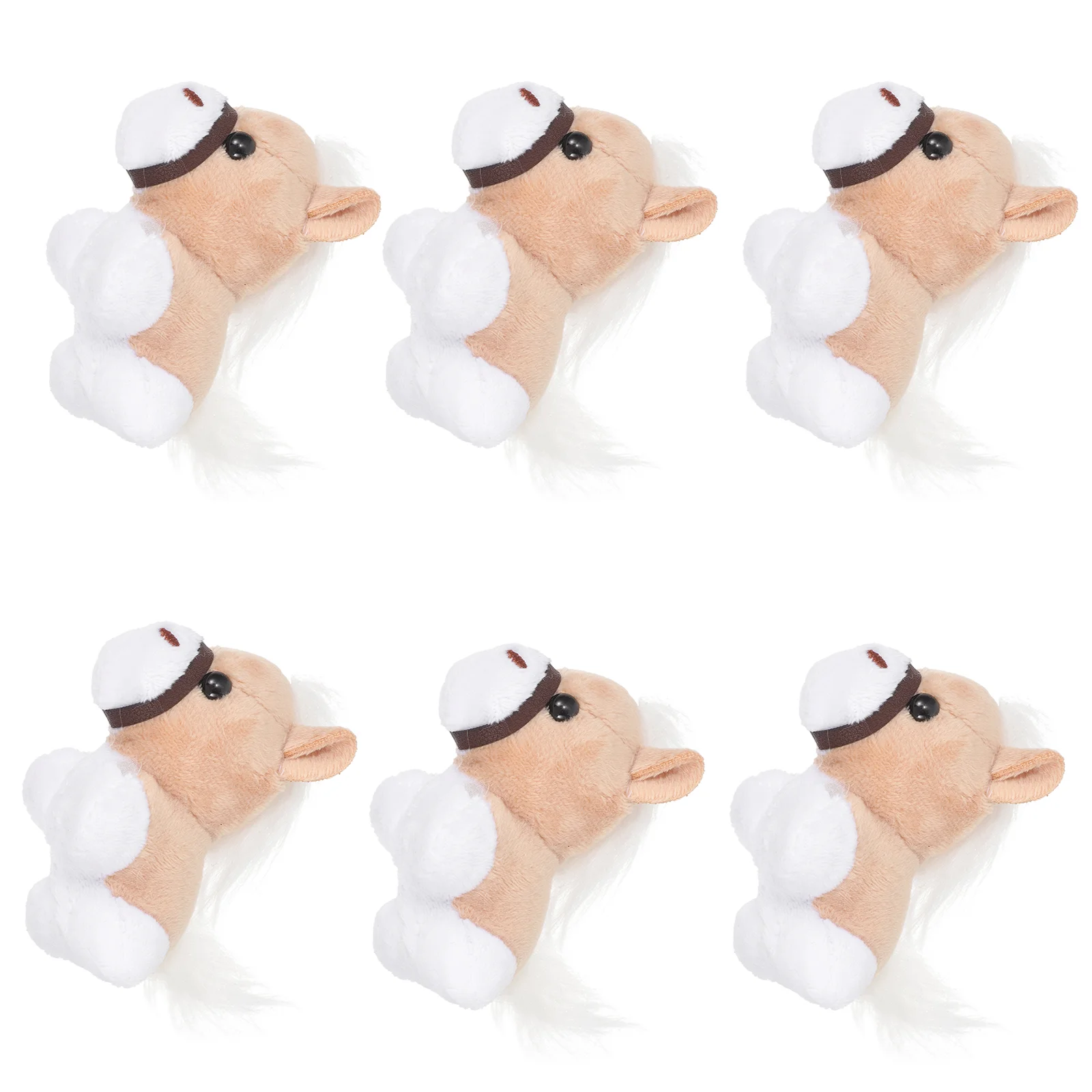 

12 Pcs Pony Toy Cute Ornaments Bag Hanging Decor Small Plush Horse Stuffed Soft