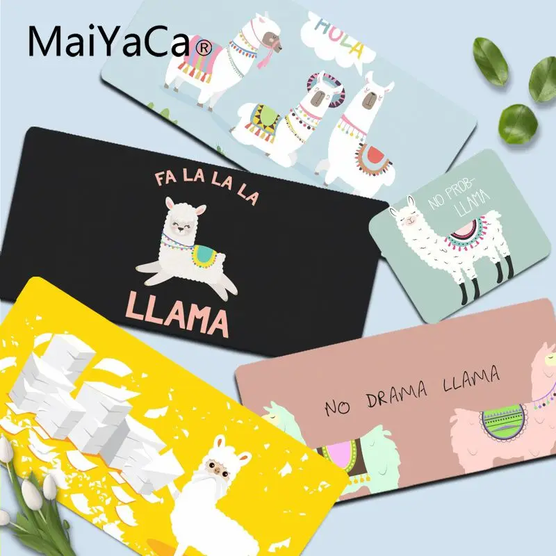 

MaiYaCa Alpaca llama Pattern Funny Rubber Mouse Durable Desktop Mousepad Size for for Cs Go LOL Game Player PC Computer Laptop