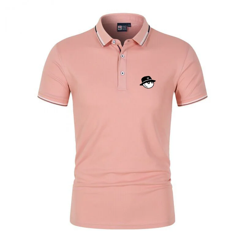Embroidered LOGO Summer New Men's Golf Shirt Fashion Breathable Casual Top Men's Polo Shirt Short Sleeve T-shirt Golf Polo