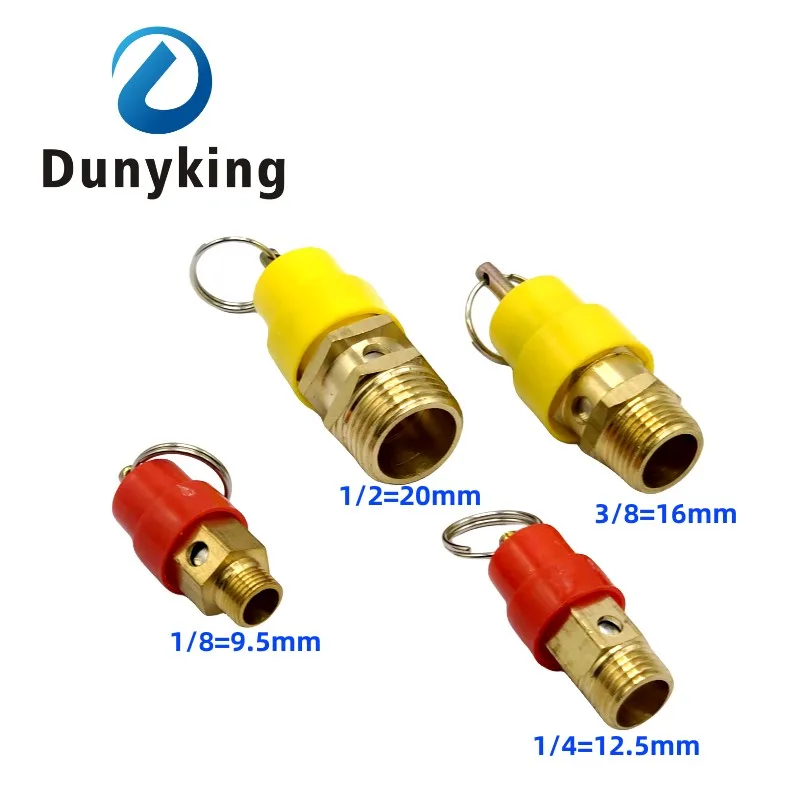 

Предохранительный клапан воздушного компрессора, 1 шт., 1/4 дюйма, 3/8 дюйма, 1/2 дюйма, BSP 1/3/4/5/6/7/8/10/12 кг, регулятор давления для трубопровода высокого давления