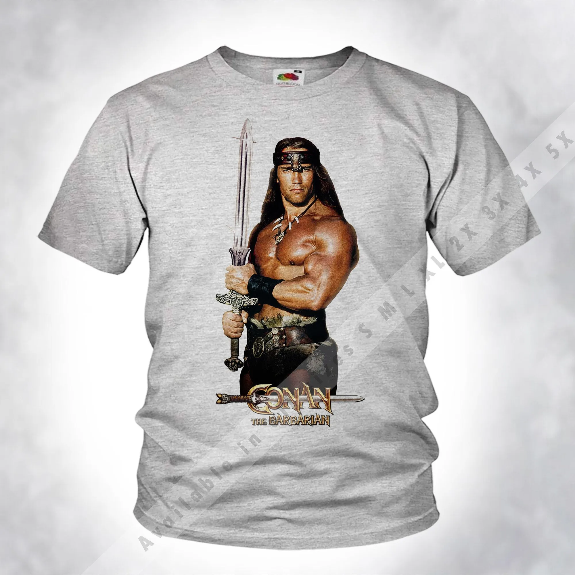 Винтаж CONAN The Barbarian v1 Old Style Men Unisex Sport heather Grey DTG Print Размеры s m l xl 2x 3x 4x 5x