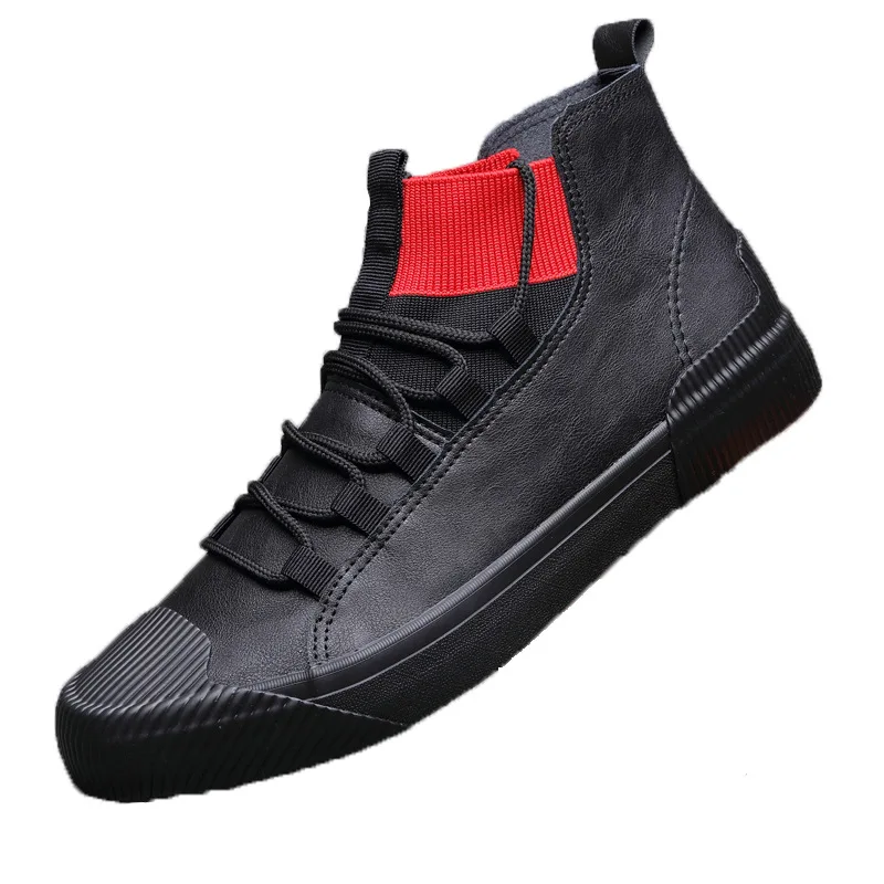 Высокие мужские кроссовки повседневная обувь кожаные ботинки для мужчин