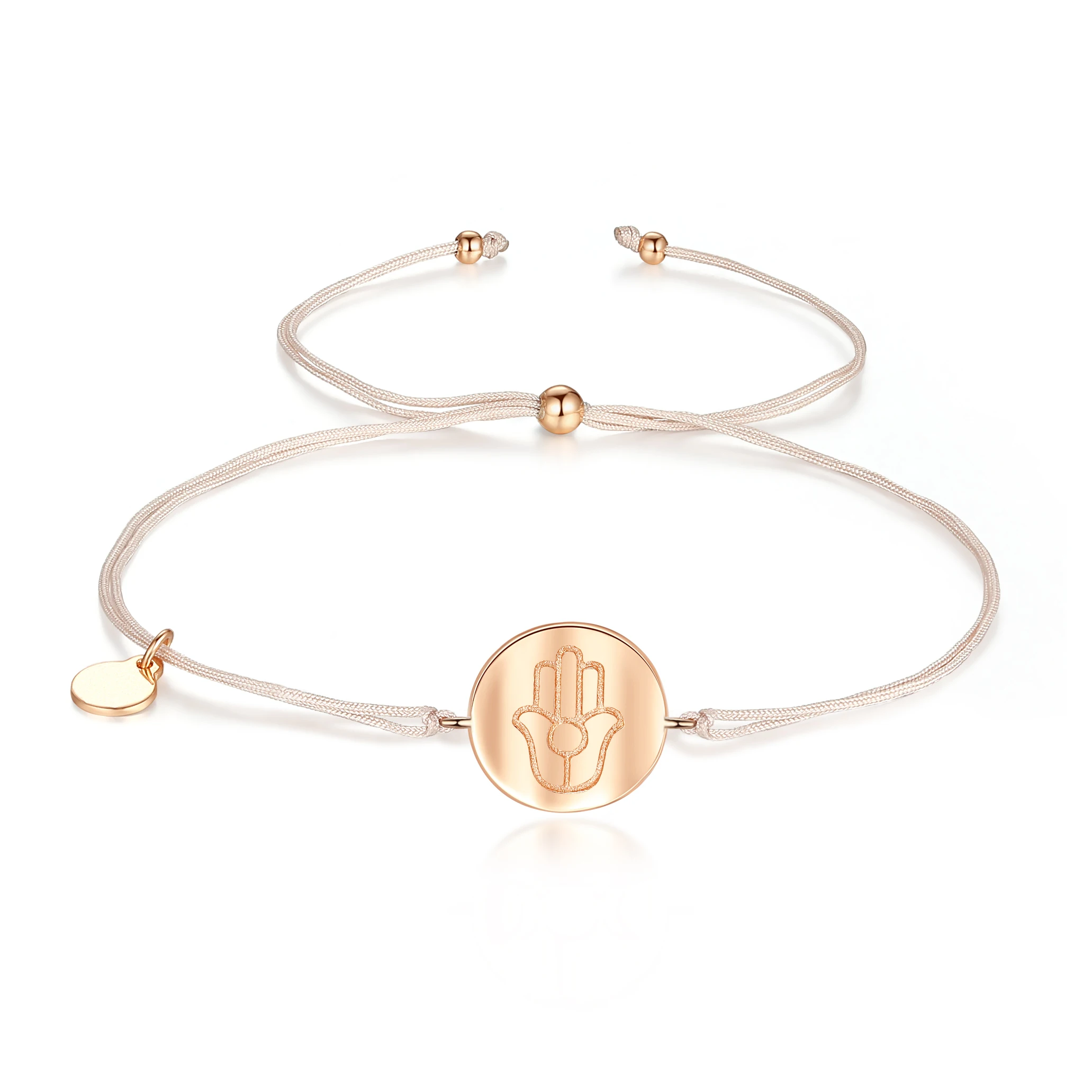 Женский браслет на веревке KALETINE ручной работы из стерлингового серебра 925 пробы с