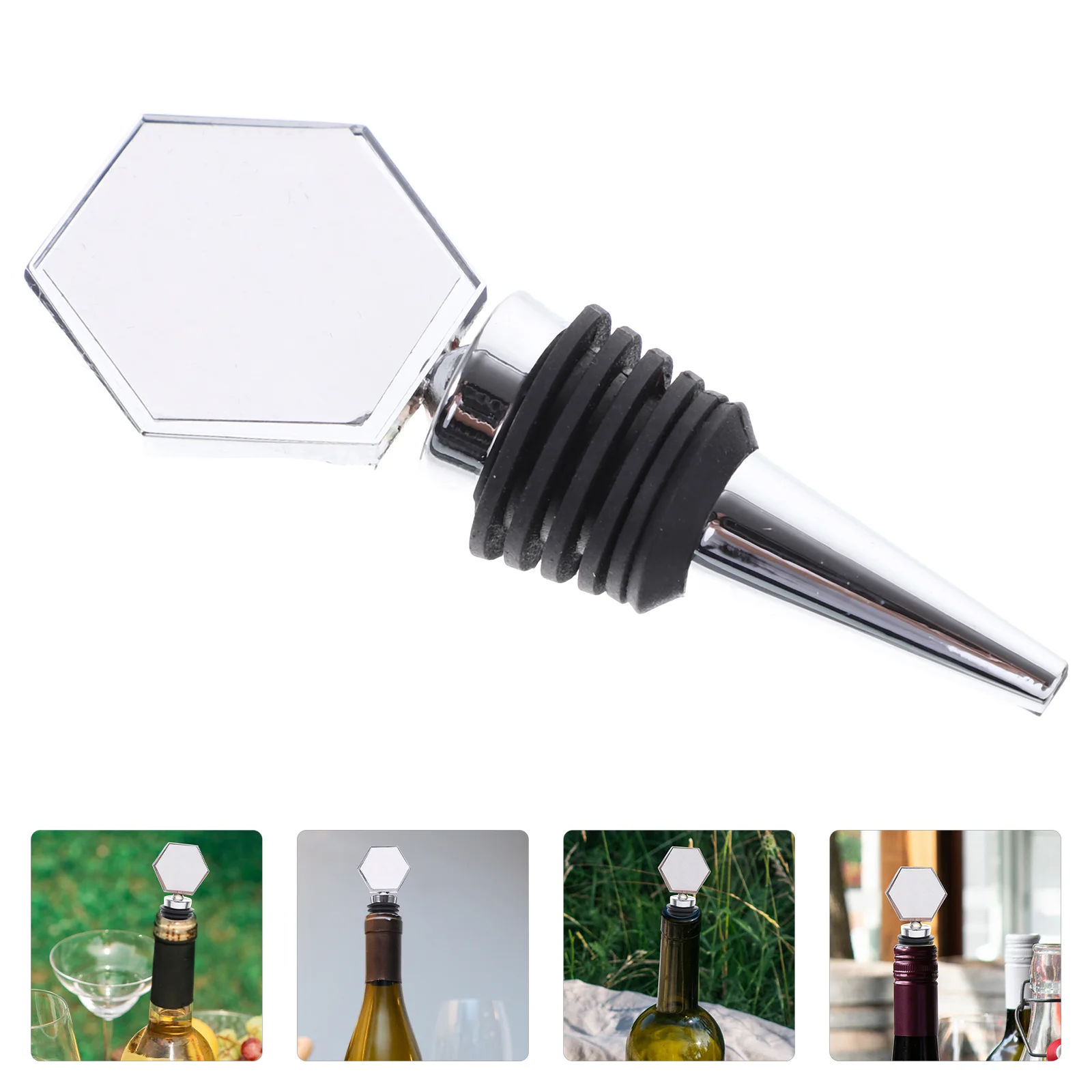 

Stopper Bottle Cork Plug Saver Closer Red Preserverreusable Whisky Crystal Champagne Sealer Cap Metal Lids