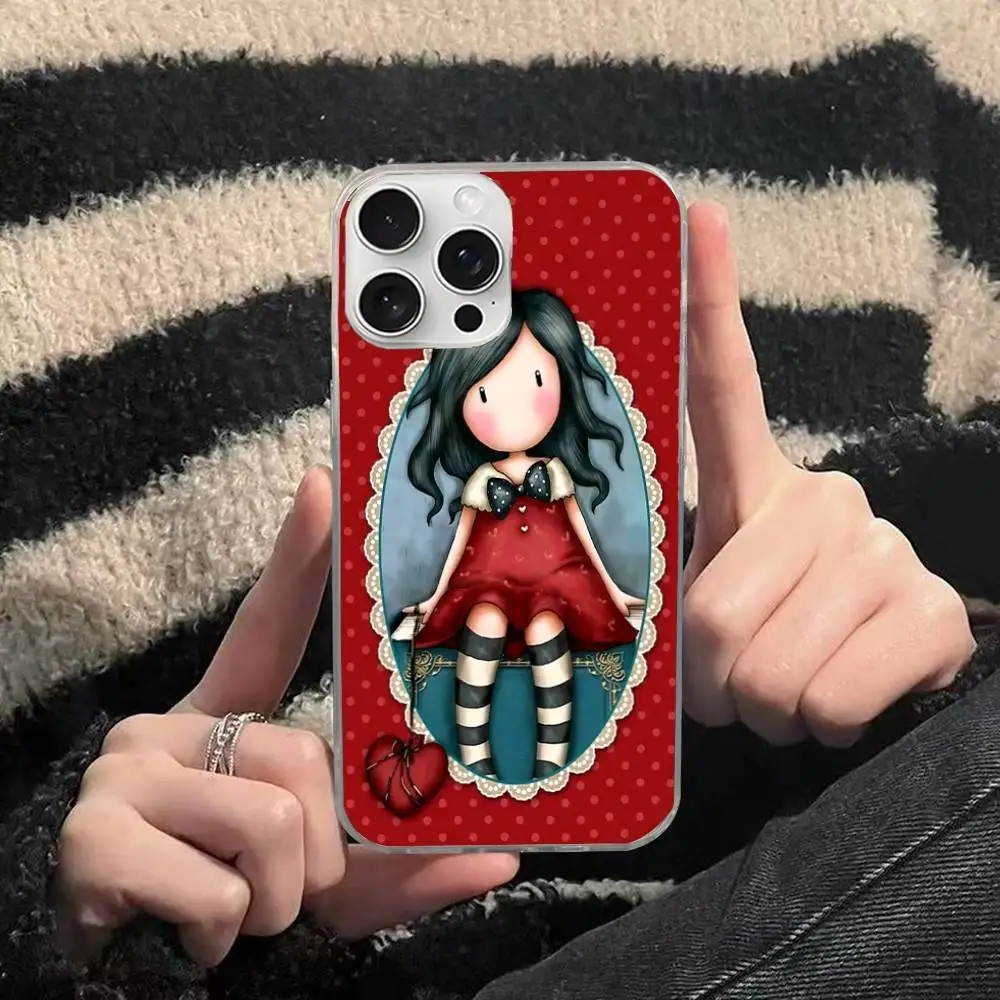 S-Santoro G-Gorjuss Cute для iPhone 14 Pro Max 13 17 11 16 12 15 Air Plus, атласный разноцветный чехол для телефона (art.: 3920dd25f6174) - 3920dd25f6174