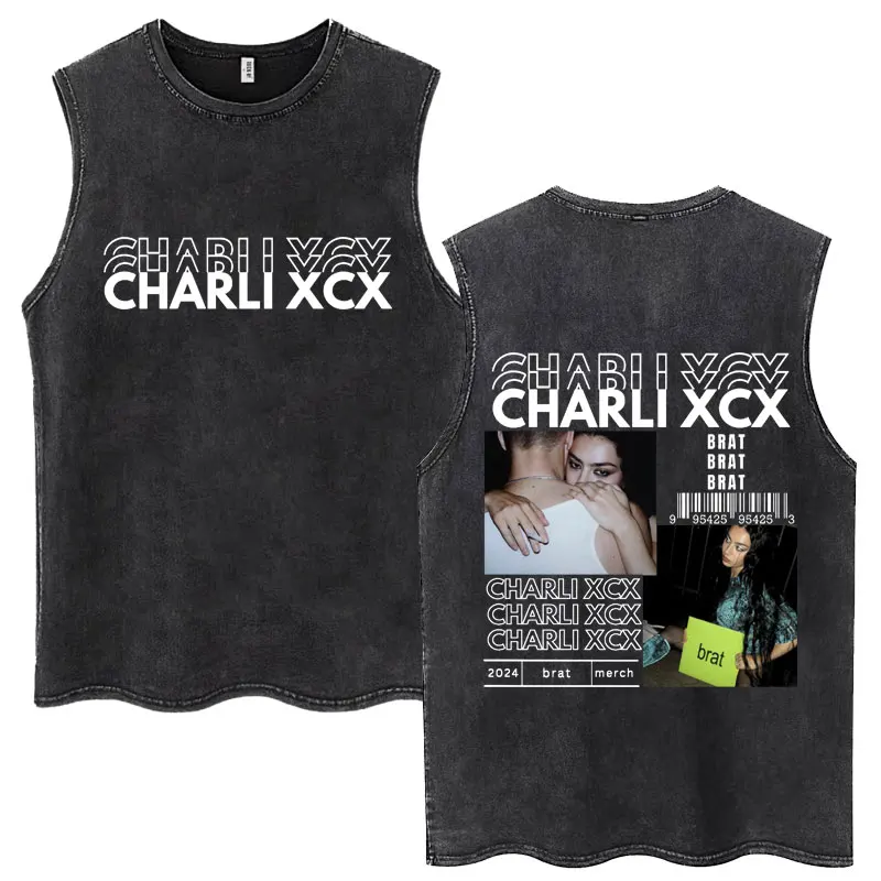 Футболка Charli Xcx 365 вечерние Girl Brat Album Мужская Женская футболка готика Харадзюку