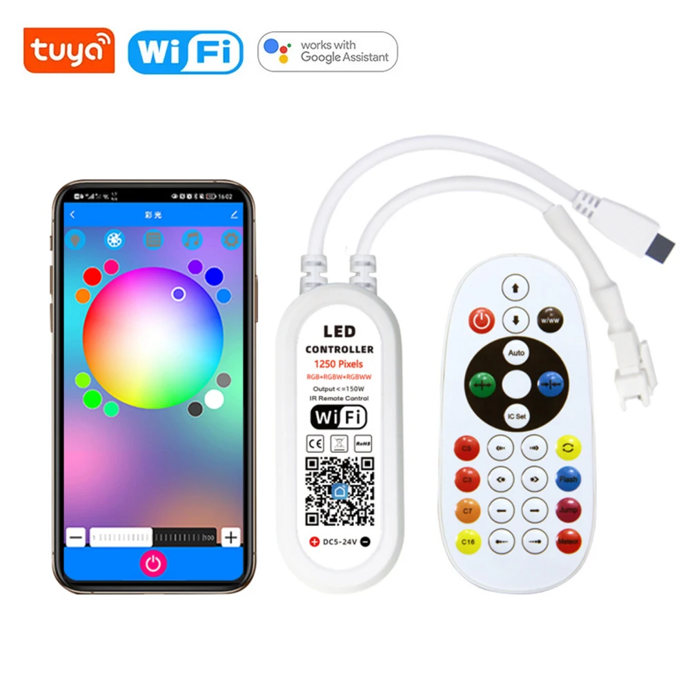 Светодиодный контроллер WS2811 WS2812B RGBIC с поддержкой Wi-Fi и Bluetooth