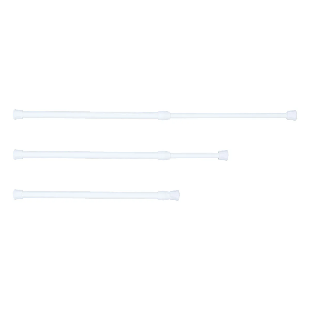 

Tension Rods Curtain Rod Spring Windowshowercurtains Rust Drilling Extension Closet Accessories