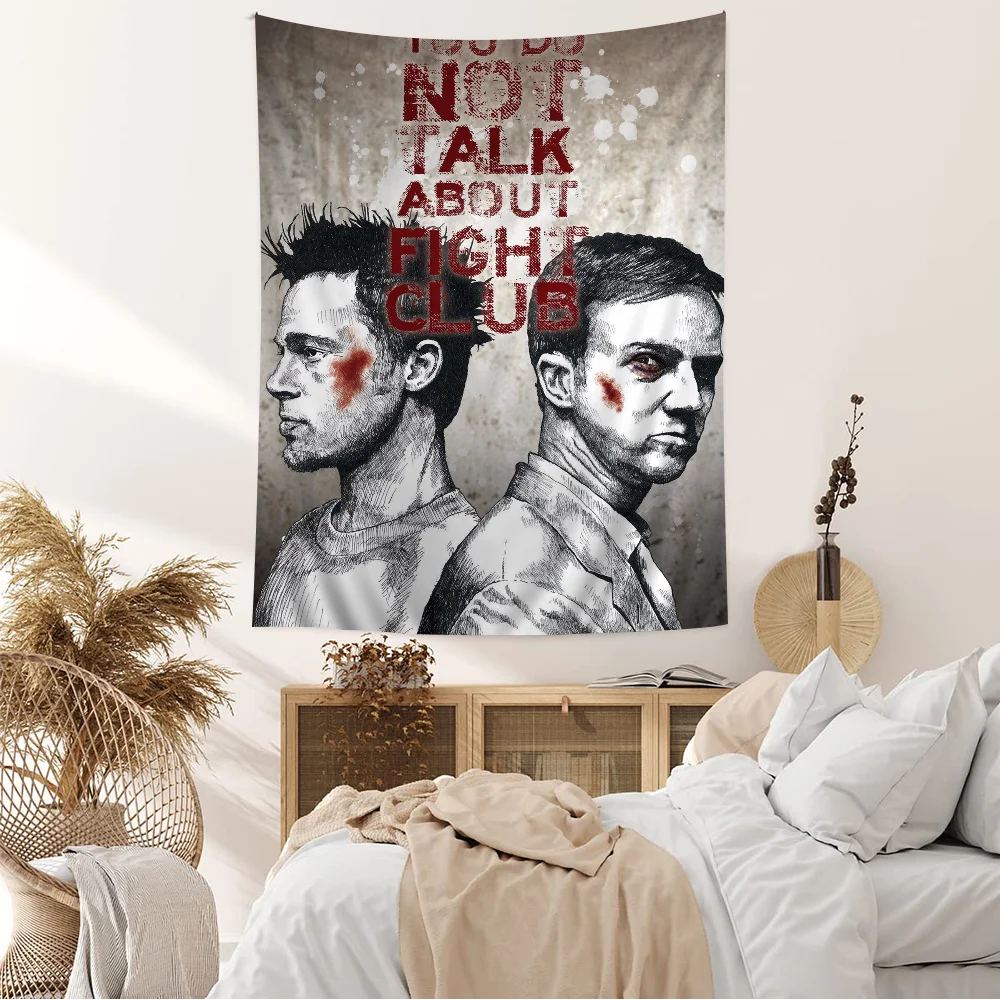 Большие настенные гобелены с рисунком из фильма драковский Клуб украшения