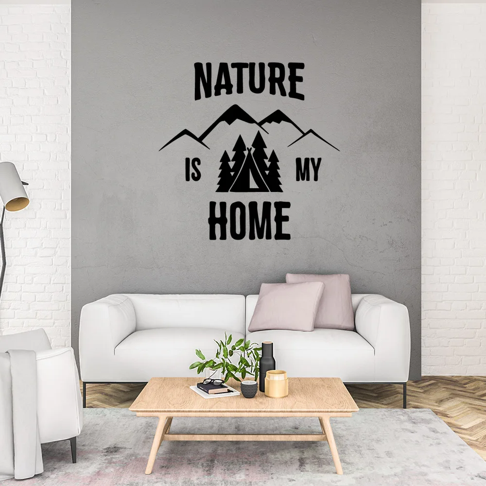 Самоклеящаяся виниловая наклейка на стену для гладких поверхностей