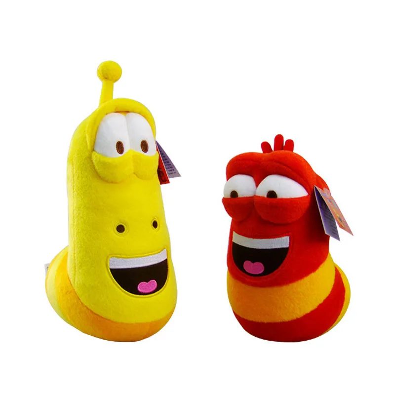 

10cm Hot Cartoon Larva Toys Stuffed Doll Yellow Insect Red Insect For Children Gift Anime Girl Boy Toy Kids Fun Plush Toys K0020