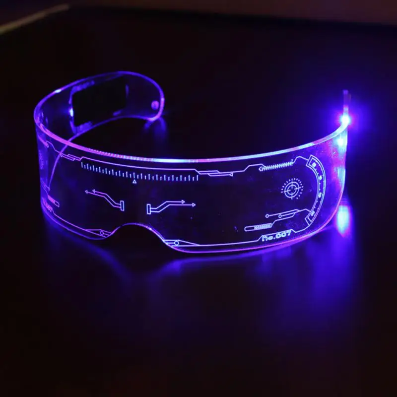 

LED Luminous Glasses EL Flashing Neon Bar Party LED Glasses Light Up Glasses Rave Costume Party Decor DJ Sunglasses Party Decor