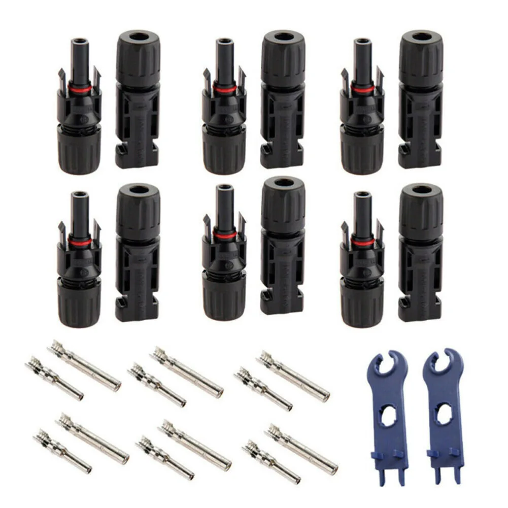

Solar Panel Cable Connectors Kit Male Female Connectors With Tool Spanner ABS Small Disconnect Assembly Installation Hand Tool