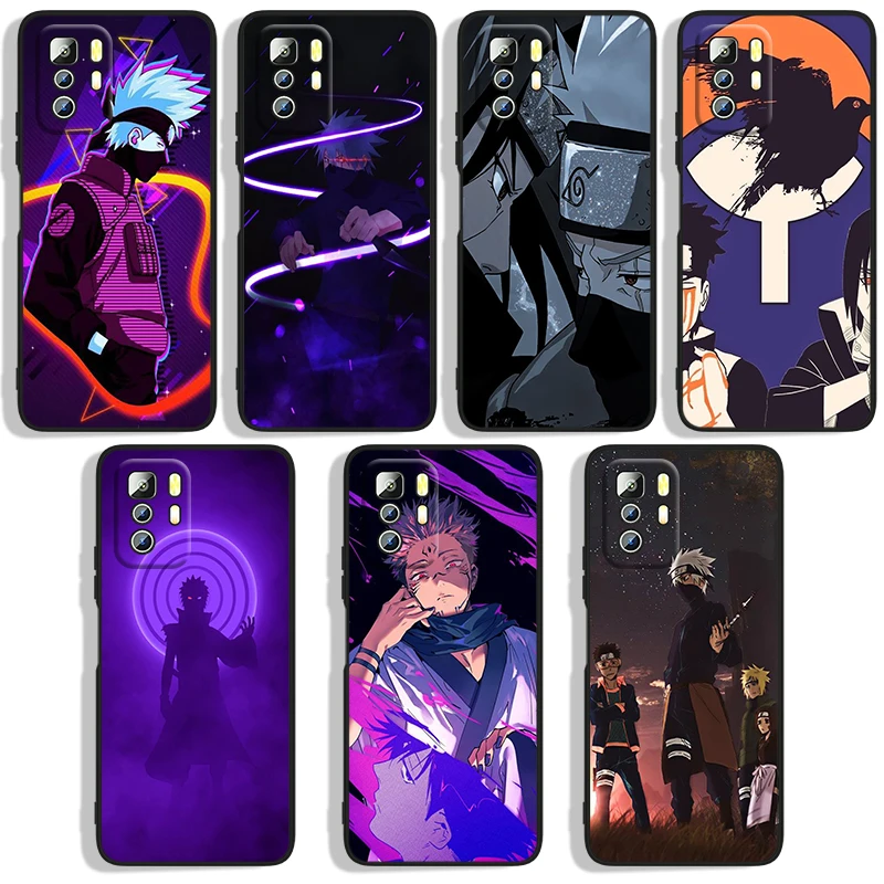 

Anime Naruto Hyun Phone Case For Xiaomi Redmi Note 10 10S 10T 10ProMax 11 11S 11T 11E Lite Pro 5G 4G Black luxury Silicone Back