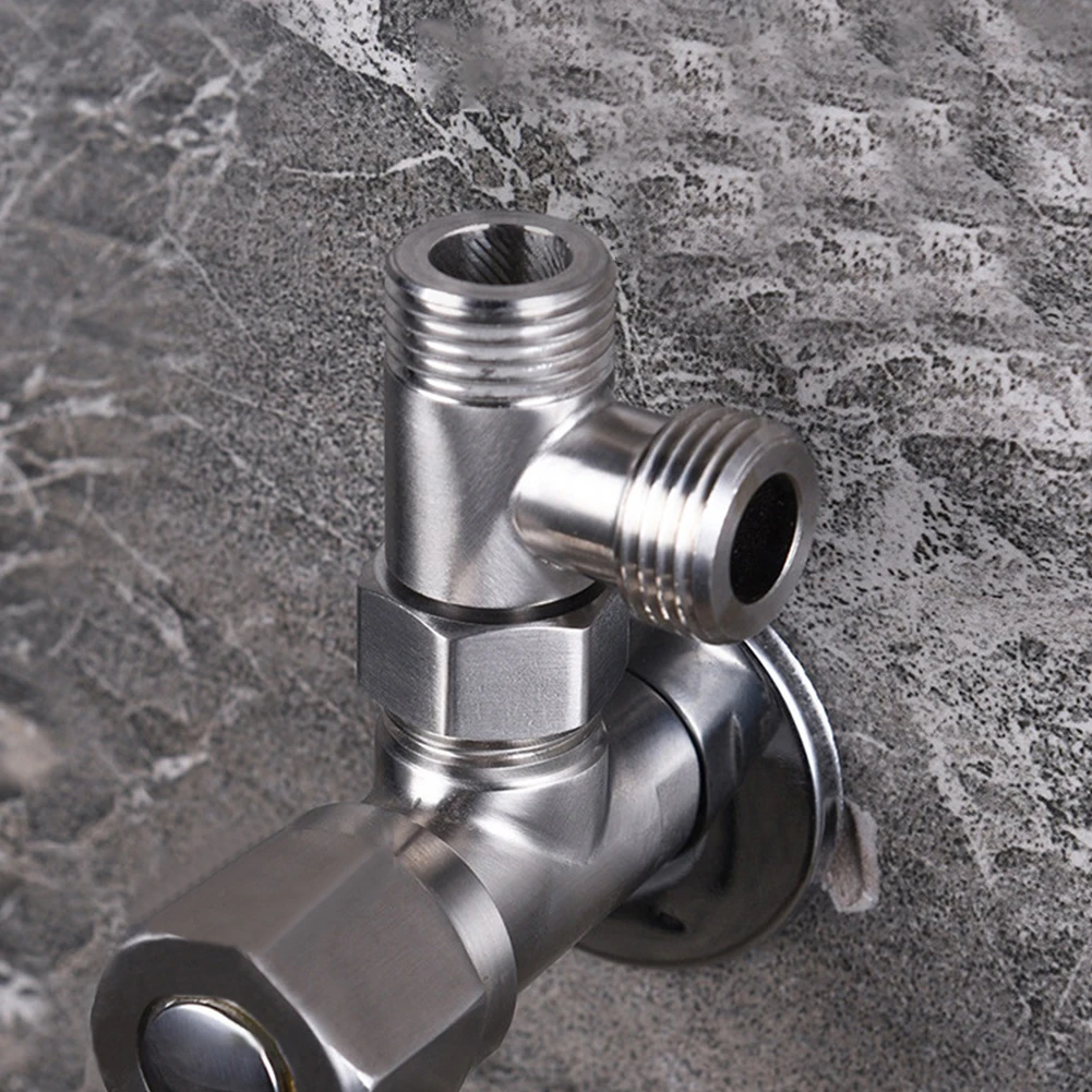 

Toilet 304 Stainless Steel T Adapter G1/2 T-Valve For Bath Bidet Sprayer Shower For Connecting An Angle Valve And Hose Or Faucet