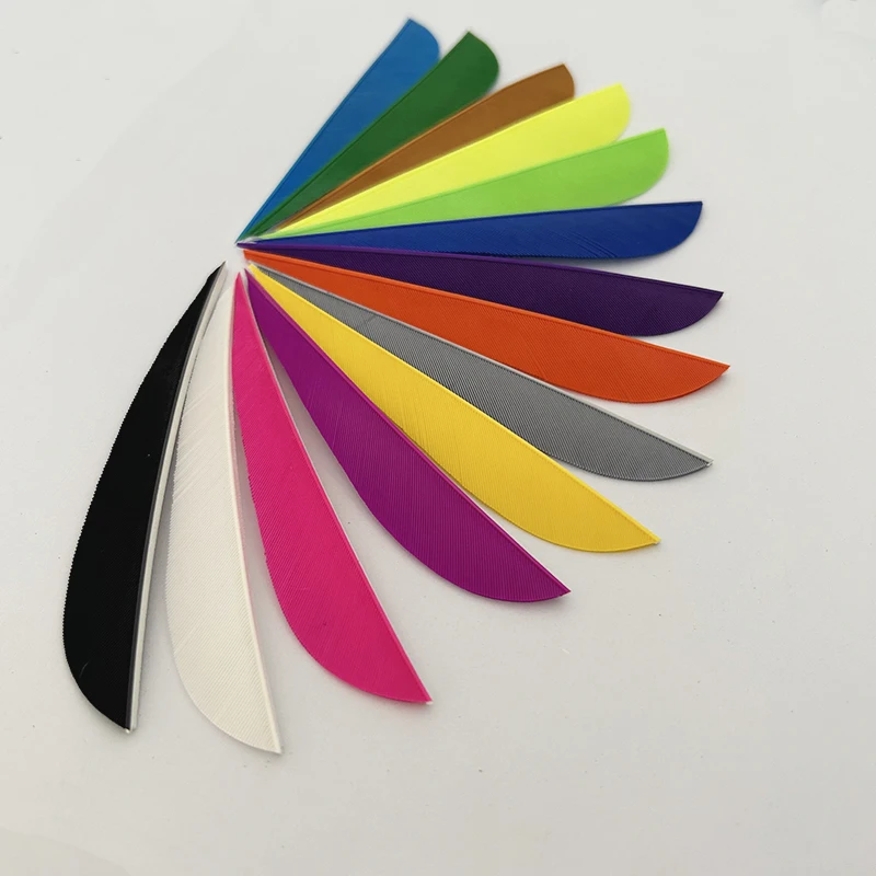 100 шт. оперения для стрельбы из лука 4 дюйма настоящие индейские перья оперение