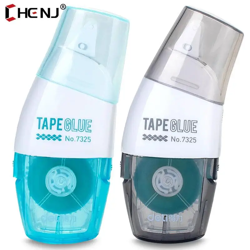 

1 pc Double Sided Adhesive Tape with Replacement core Stationery DIY Tapes Art Glue School Office Supplies 8mm X 6m Random Color