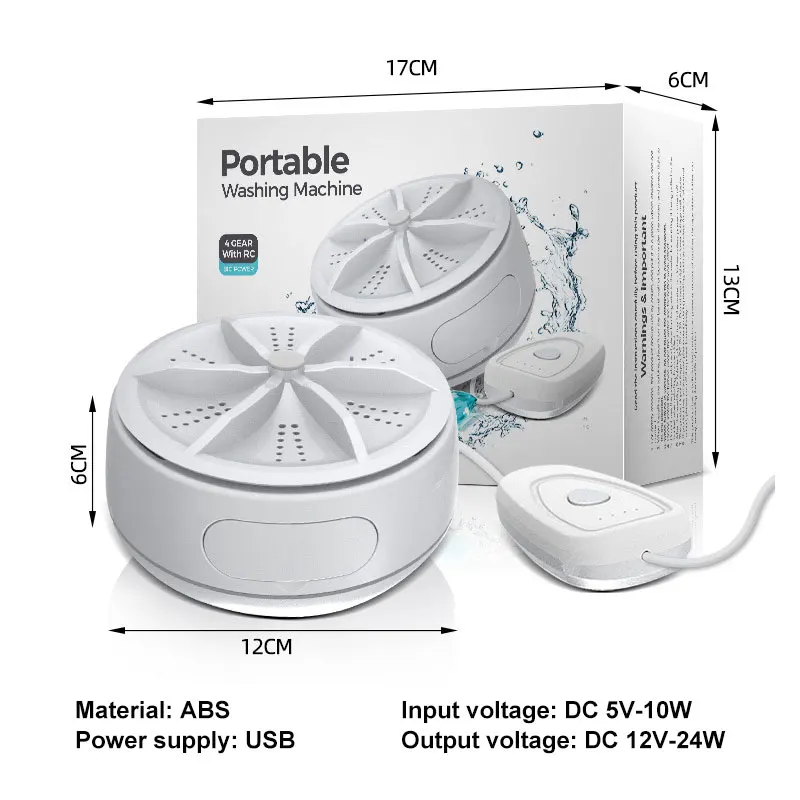 Портативная стиральная машина ультразвуковая турбо мини детская одежда носок