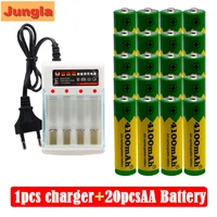 2022 brand aa rechargeable battery 4100mah 1 5v new alkaline rechargeable batery for led light toy mp3 free shippingcharger