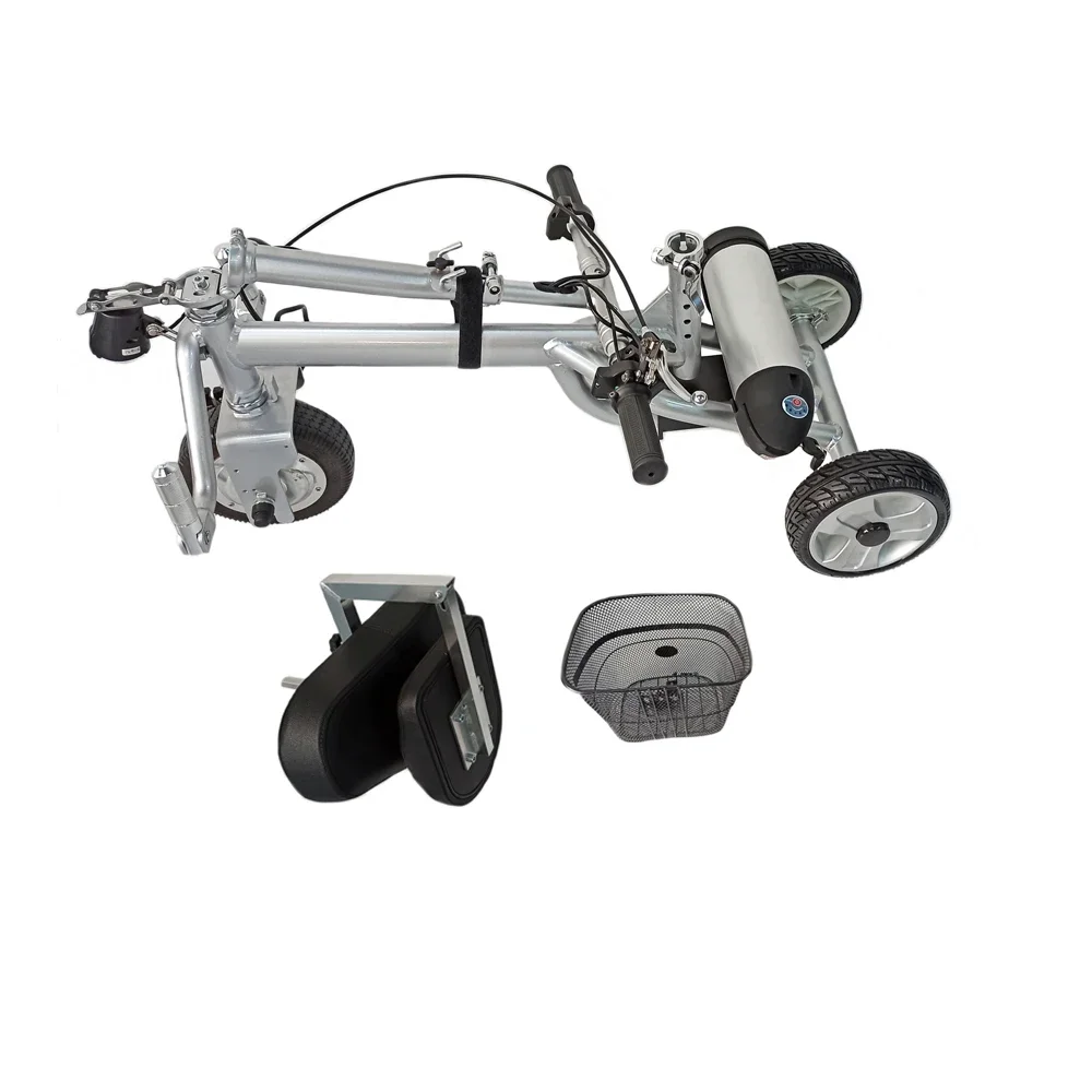 18 кг легкий сверхмощный 3-х колесный складной мобильный электрический скутер для