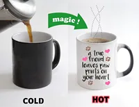 True Friend Gifts Mugs Kawaii Dog Mug Double-sided Coffee Mugs Adult Kid Milk Cups Home Decor Heat Changing Color Beer Tea Cup