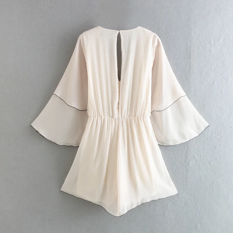 Elmsk Summer High Street Vintage Ruffles Cascading Ins Fashion Blogger Casual Loose Playsuits Women Tops