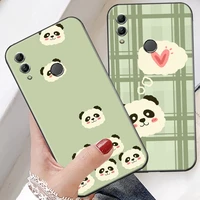 cartoon cute panda bear phone case for huawei honor 30s 30 lite pro 20 v20 20i 20 lite 10 v10 10i 10 lite coque funda carcasa