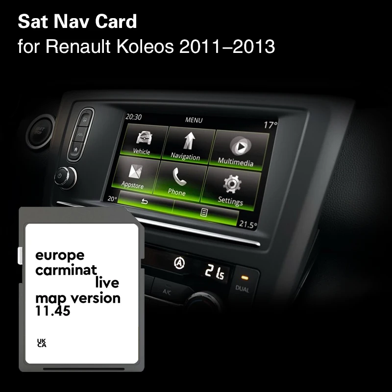 Фото Для Renault Koleos 2011 2012 2013, покрытие спутникового отверстия, Словакия, Швеция, Венгрия, навигация, SD-карта памяти №1