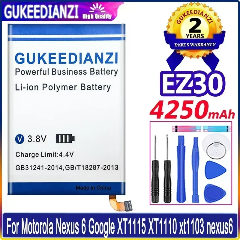 Аккумулятор для телефона EZ30 4250 мАч Motorola Nexus 6 аккумулятор Google XT1115 XT1110 Xt1103 высокая
