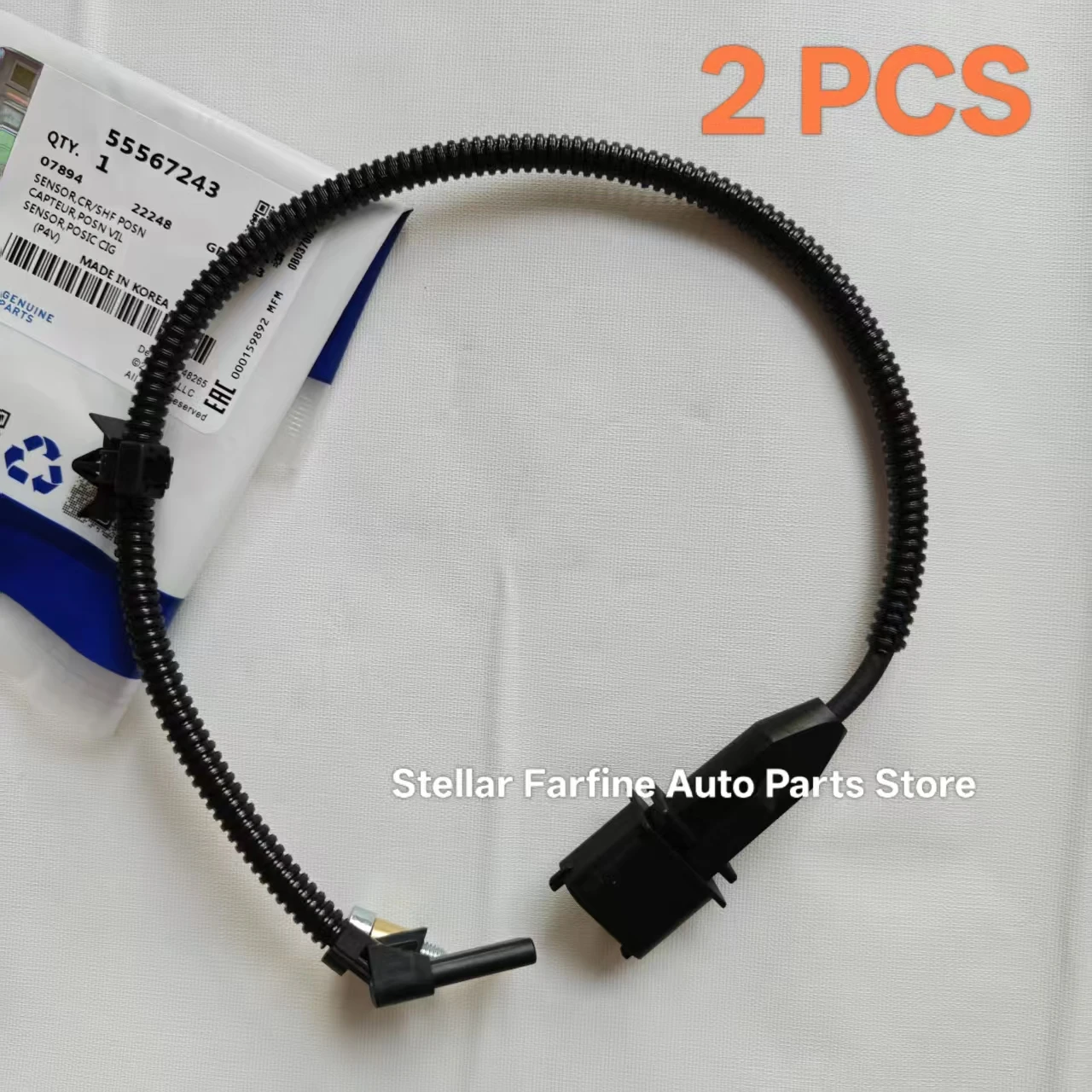Фото Датчик положения коленчатого вала OEM, 2 шт. #   55567243 Для Chevrolet Cruze Sonic ASTRA INSIGNIA Estate MOKKA ZAFIRA №1