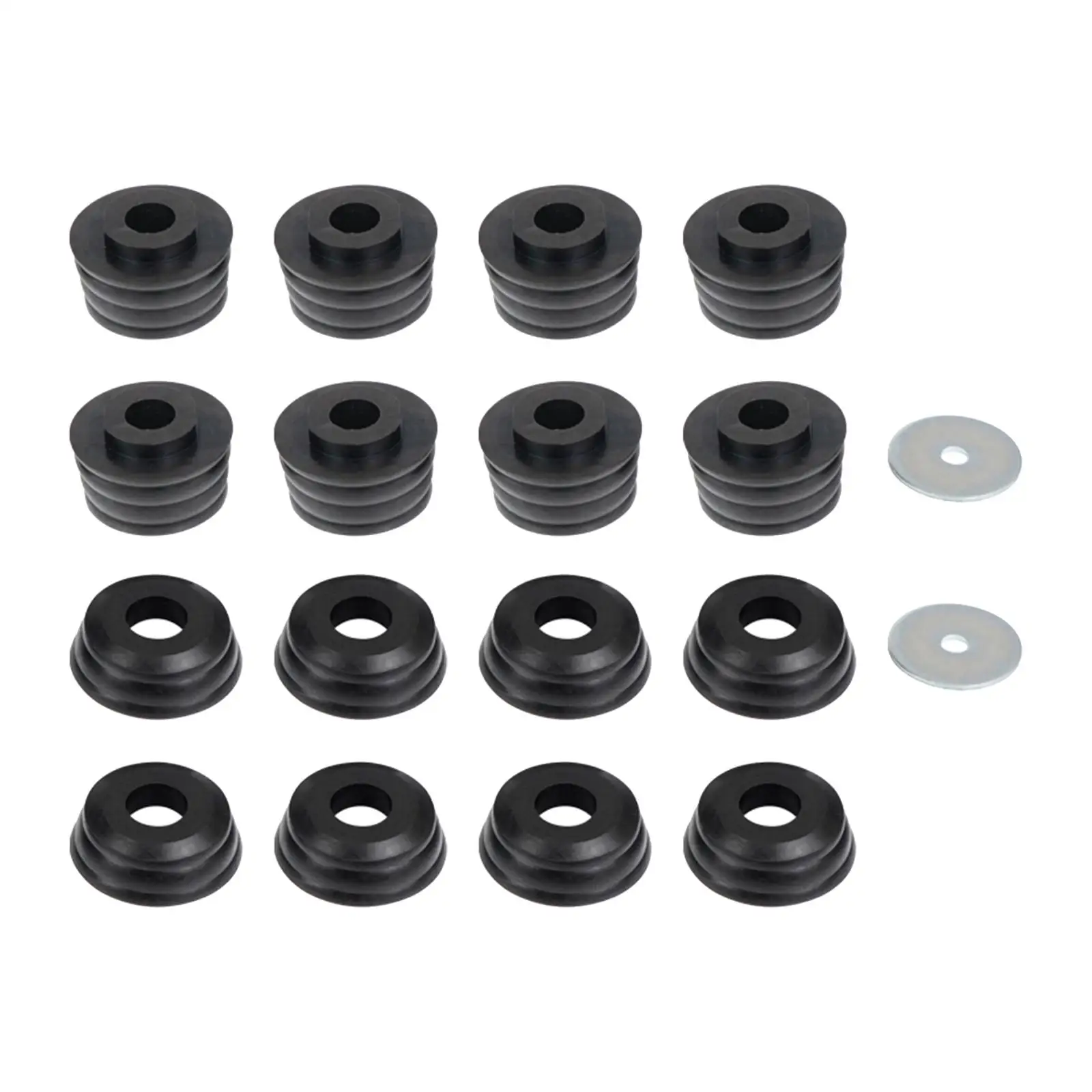 

Body Cab Bushing Kit Easy Installation Spare Parts Black Body Cab Mounts Washers for GMC Sierra 2WD 4WD 1999-2014 1500 2500