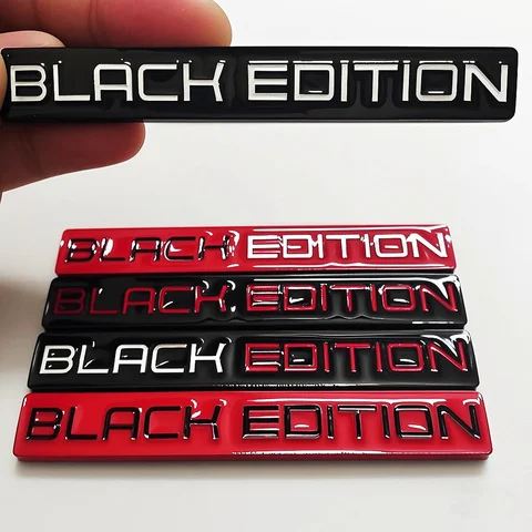 Автомобильные наклейки из цинкового сплава Black Edition для Volvo Audi BMW Benz Cadillac Honda Volkswagen Lexus Black Warrior, модифицированные значки