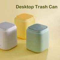 mini waste bin desktop garbage basket plastic trash can household office storage accessories dustbins sundries barrel box