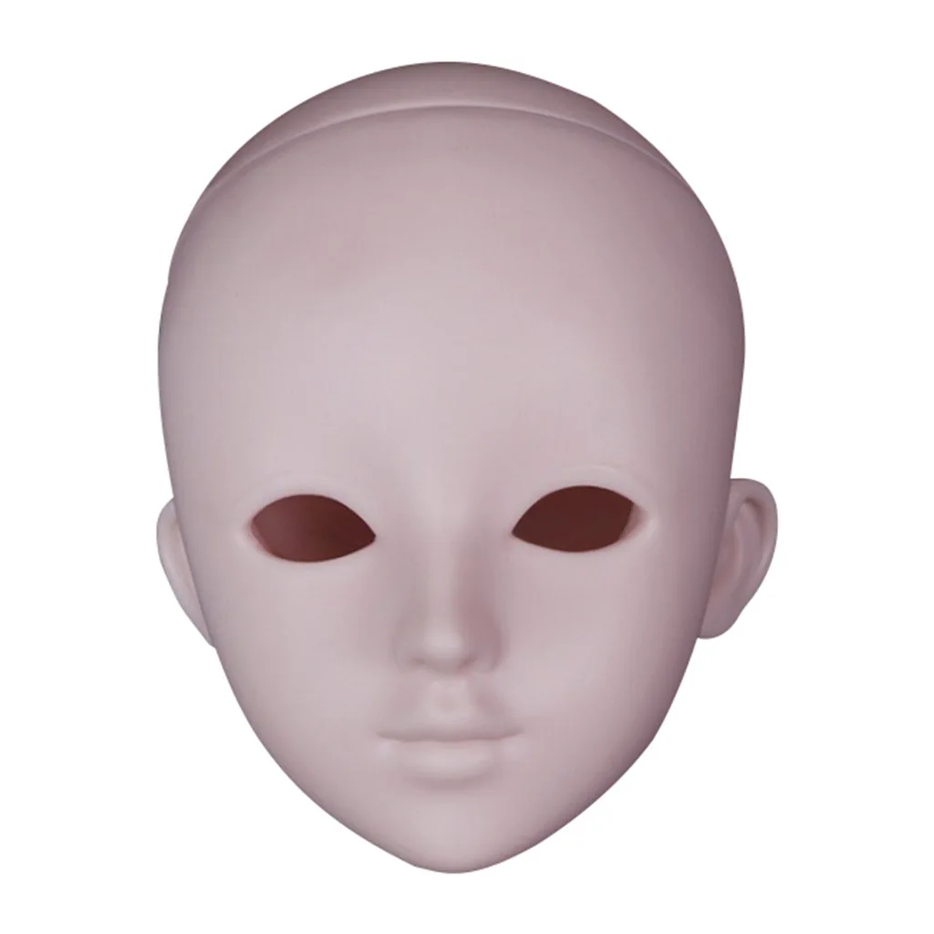 

1/3 Doll Unpainted Head DIY Making Replacements Accessory White Skin Color