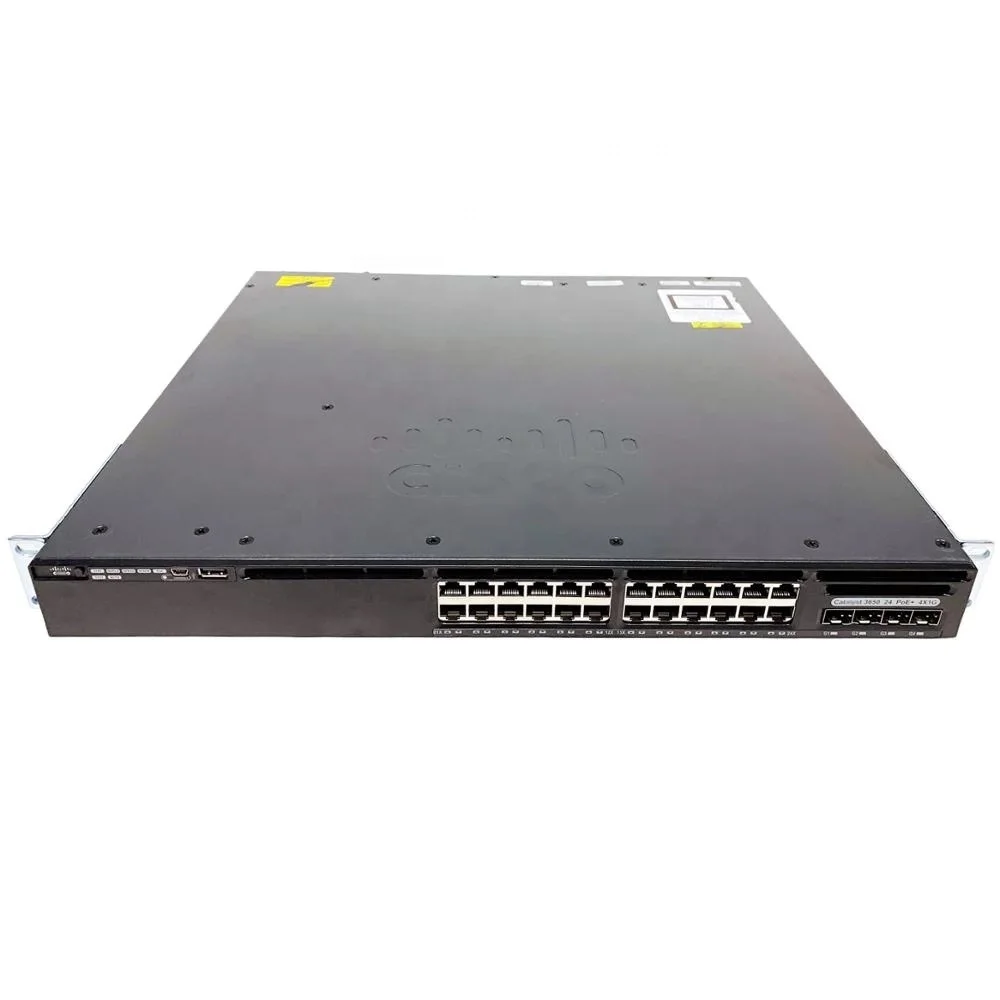 

Cisco 3650 Series WS-C3650-24PS-E 24 Port PoE Gigabit Ethernet Network Switches