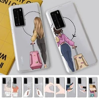 toplbpcs girls bff best friends forever phone case for samsung s20 ultra s30 for redmi 8 for xiaomi note10 for huawei y6 y5