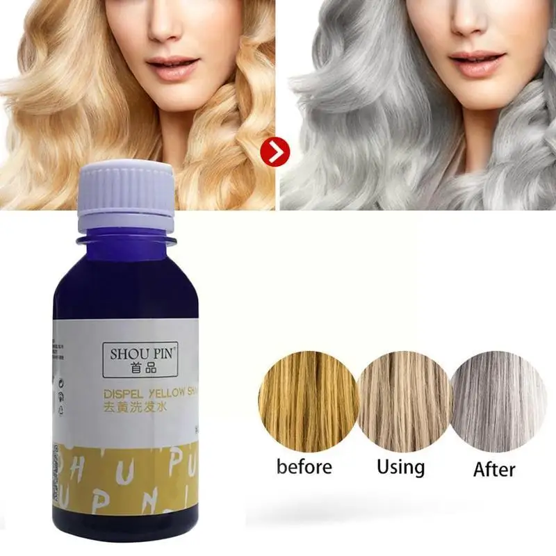 

100G purple shampoo gray hair dye Q4G0