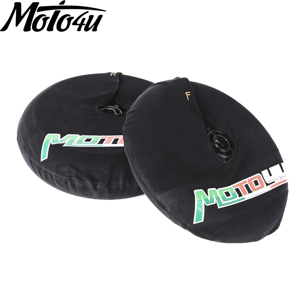 

17-дюймовый чехол для колеса мотоцикла, передний и задний ветрозащитный упор, аксессуары для скутера, обогреватель шин, флисовый ветрозащитный козырек