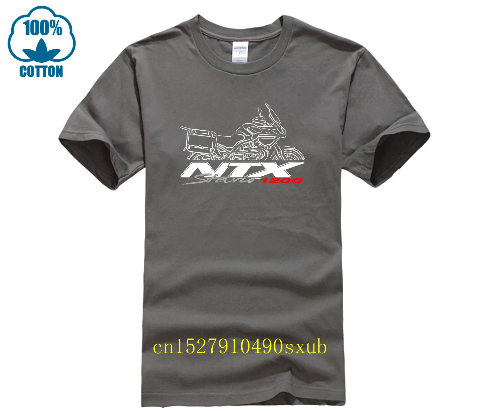 Мужская футболка повседневная Moto Guzzi Stelvio 1200 NTX для мотоциклистов с графическим